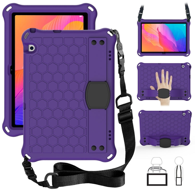 Honeycomb Design EVA + PC Material Four Corner Anti Falling Flat Protective Shell With Strap, For Huawei MatePad T8 8.0(2020)