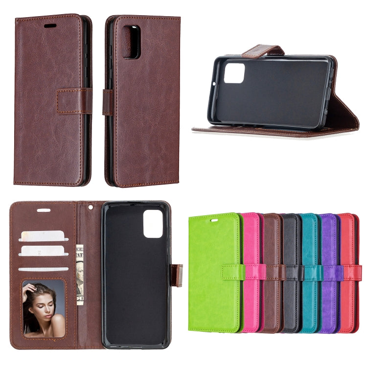 For Samsung Galaxy A31 Crazy Horse Texture Horizontal Flip Leather Case with Holder & Card Slots & Wallet & Photo Frame, For Galaxy A31