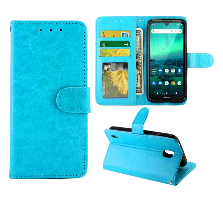 Crazy Horse Texture Leather Horizontal Flip Protective Case with Holder & Card Slots & Wallet & Photo Frame, For Xiaomi Redmi 9, For Xiaomi Redmi 9A, For Xiaomi Redmi 9C, For OPPO Reno4, For Nokia C1