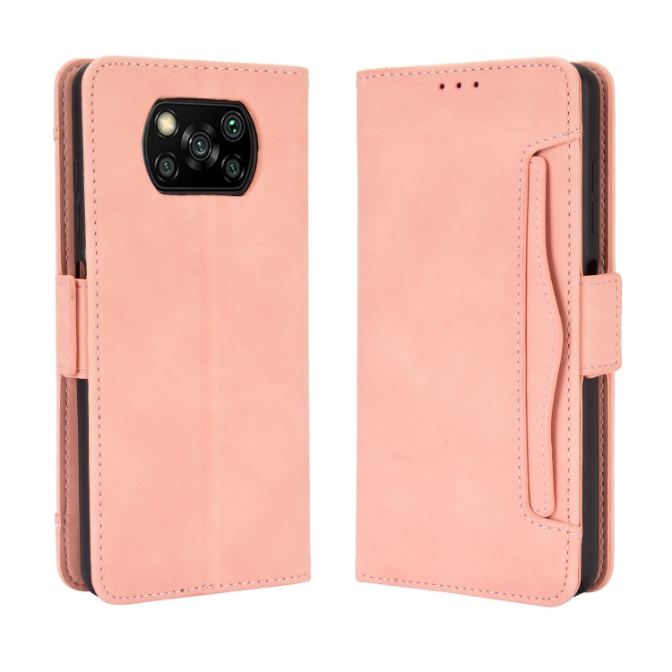 For Xiaomi Poco X3 NFC Wallet Style Skin Feel Calf Pattern Leather Case ,with Separate Card Slot, For Xiaomi Poco X3 NFC
