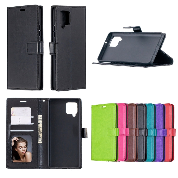 For Samsung Galaxy A42 5G Crazy Horse Texture Horizontal Flip Leather Case with Holder & Card Slots & Wallet & Photo Frame, For Galaxy A42 5G