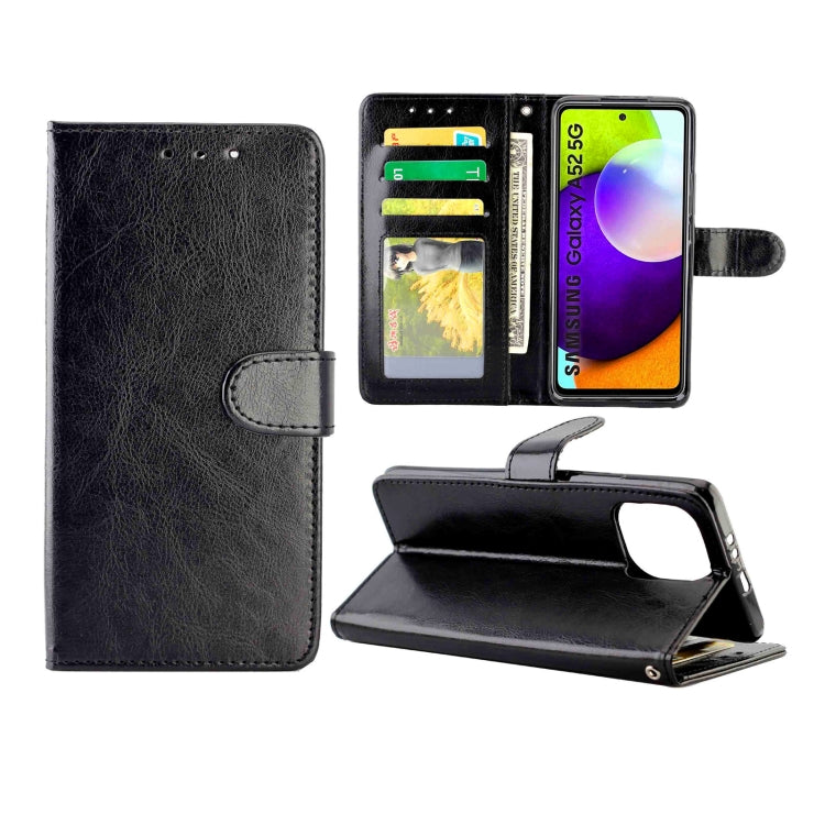 Crazy Horse Texture Leather Horizontal Flip Protective Case with Holder & Card Slots & Wallet & Photo Frame, For Samsung Galaxy A52 5G, For Samsung Galaxy A72 5G, For Samsung Galaxy A32 5G, For Samsung Galaxy A02S, For Samsung Galaxy A12 5G
