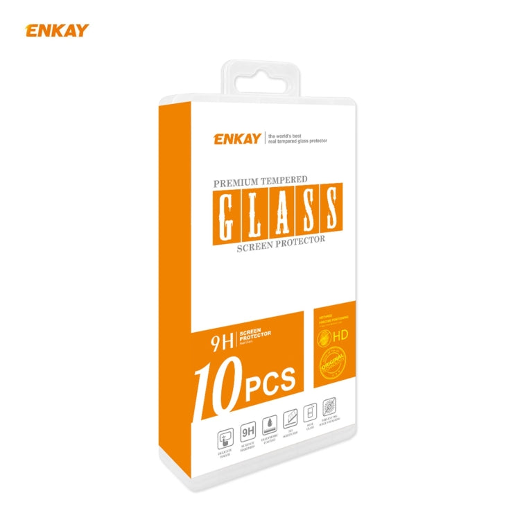 10 PCS ENKAY Hat-Prince Full Glue 0.26mm 9H 2.5D Tempered Glass Full Coverage Film, For Redmi Note 10 / Note 10S, For Redmi Note 10 Pro / Note 10 Pro Max, For OnePlus 9 / 9R, For Huawei P50