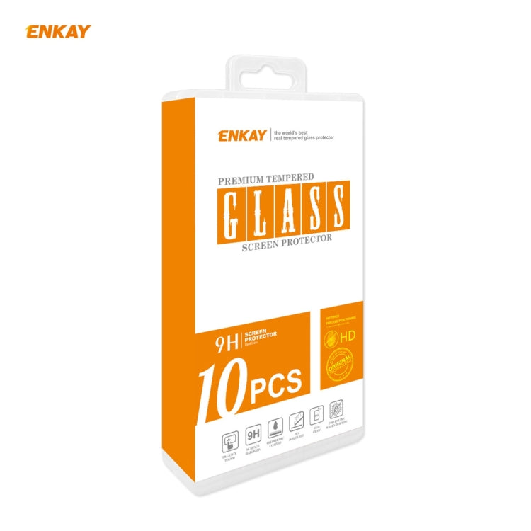 10 PCS ENKAY Hat-Prince 0.26mm 9H 2.5D Curved Edge Tempered Glass Film, For Redmi Note 10 / Note 10S, For Redmi Note 10 Pro / Note 10 Pro Max, For OnePlus 9 / 9R, For Huawei P50