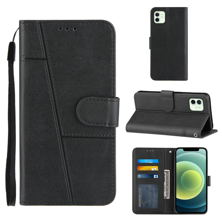 Stitching Calf Texture Buckle Horizontal Flip Leather Case with Holder & Card Slots & Wallet & Lanyard, For iPhone 12 mini, For iPhone 11, For iPhone 11 Pro, For iPhone 11 Pro Max, For iPhone XS / X, For iPhone XR, For iPhone XS Max
