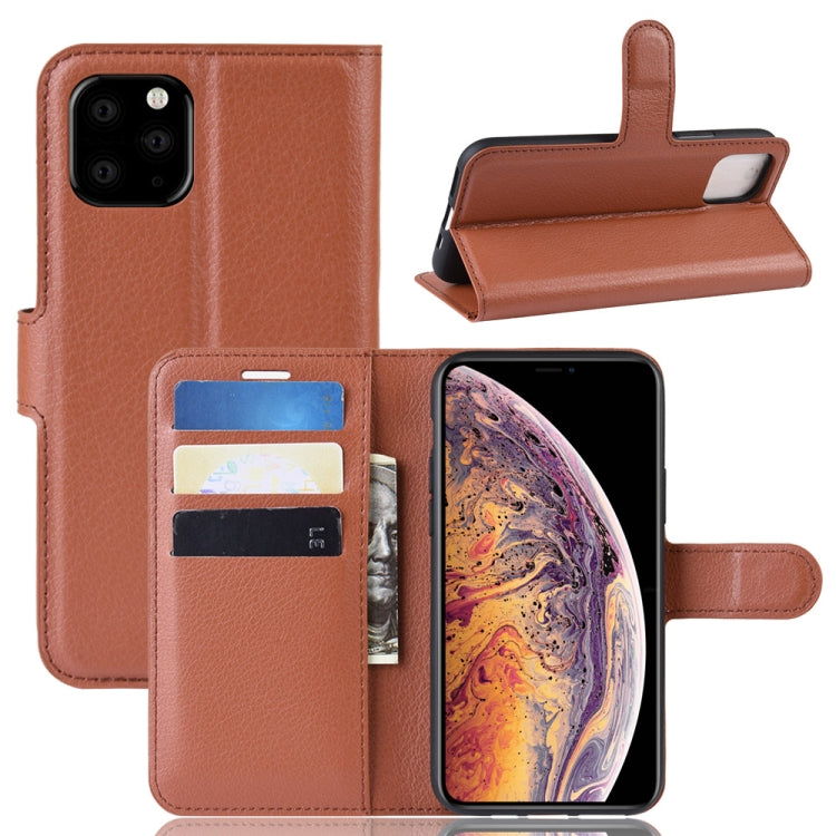 Litchi Skin PU Leather Wallet Stand Mobile Casing for iPhone XI Max (2019)