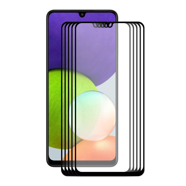 5 PCS ENKAY Hat-Prince Full Glue 0.26mm 9H 2.5D Tempered Glass Screen Protector Full Coverage Film, For Samsung Galaxy A22 4G(5 PCS), For Samsung Galaxy A22 5G(5 PCS), For Samsung Galaxy F22(5 PCS), For Honor 50 SE (5 PCS)