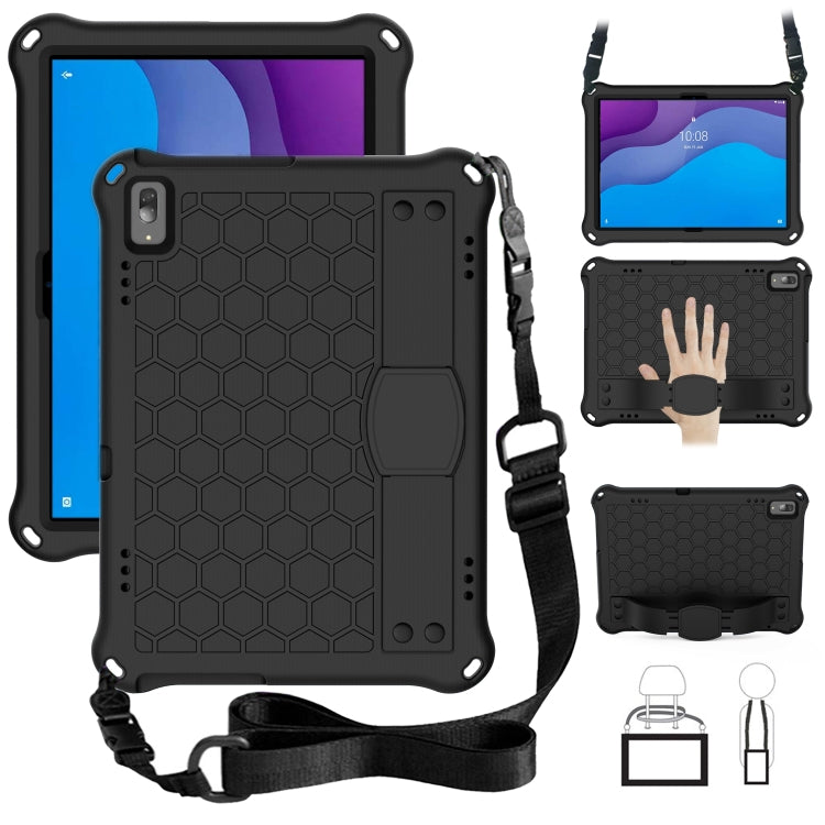 Honeycomb Design EVA + PC Material Four Corner Anti Falling Flat Protective Shell with Strap, For Lenovo Tab M10 TB-X505X/F, For Lenovo Smart Tab M10 TB-605F, For Lenovo Smart Tab M10 TB-606F, For Lenovo Tab P10 TB-X705F/L, For Lenovo Tab E10 TB-X104F