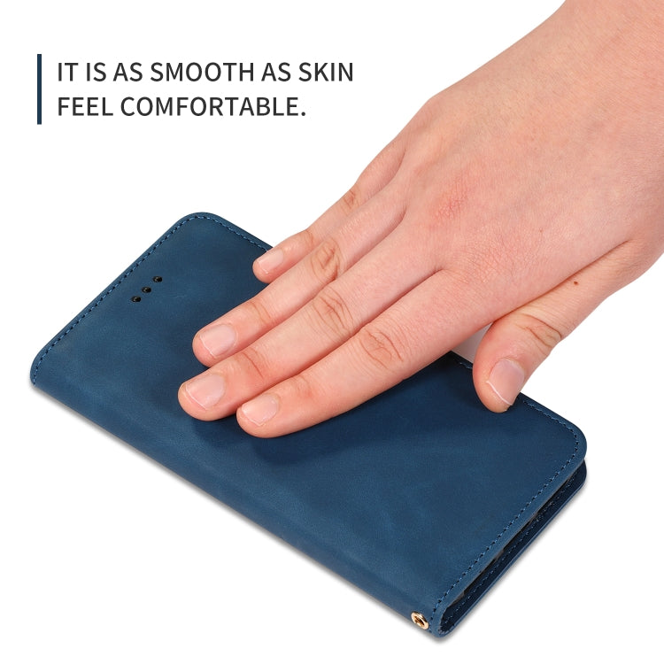 Retro Skin Feel Business Magnetic Horizontal Flip Leather Case for Samsung Galaxy A40, Red, Dark Gray, Navy Blue, Army Green, Brown
