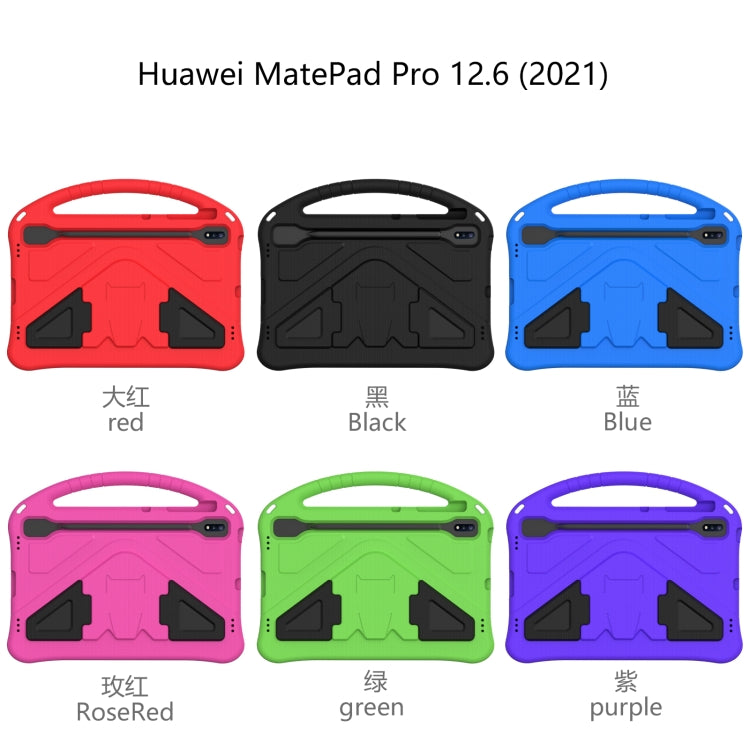 EVA Flat Anti Falling Protective Case Shell with Holder, For Huawei MatePad Pro 12.6 2021