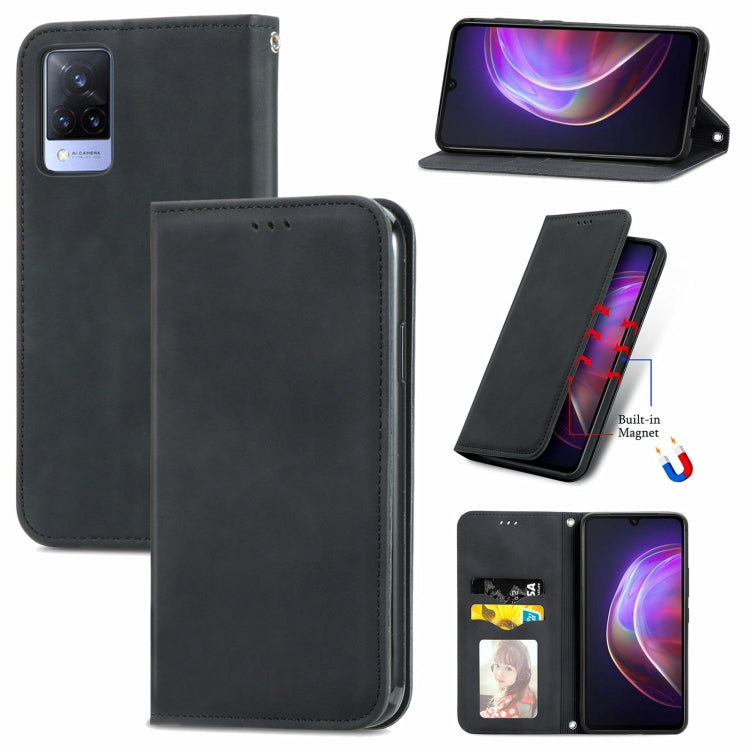 Retro Skin Feel Business Magnetic Horizontal Flip Leather Case with Holder & Card Slots & Wallet & Photo Frame, For vivo V21, For vivo V20 2021, For vivo S10/ S10 Pro, For vivo S7, For vivo S7 E, For LG Velvet 2 Pro, For Huawei Bova 8 SE Youth