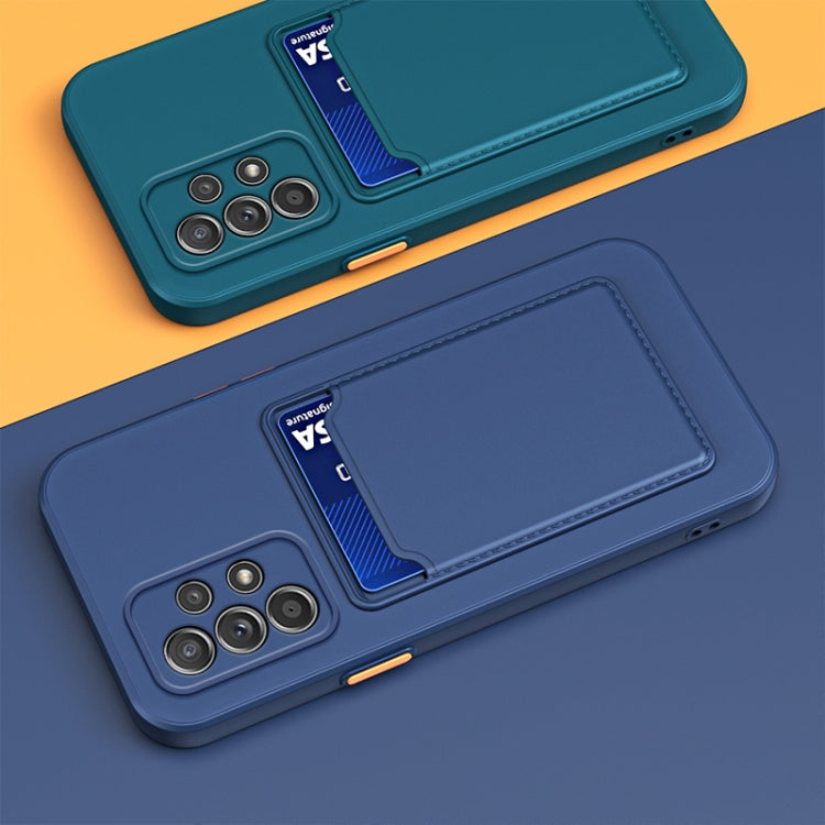 Skin Feel Card Contrast Color Button TPU Phone Case, For Samsung Galaxy A13 5G