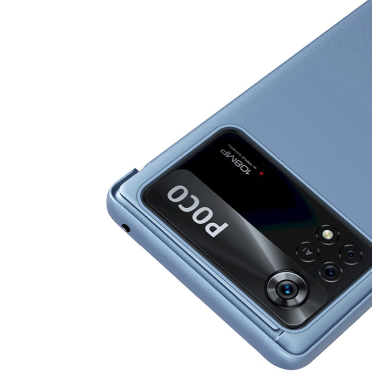 Plated Mirror Horizontal Flip Leather Case with Holder, For Xiaomi Poco X4 Pro 5G, For Xiaomi Poco M4 Pro 4G