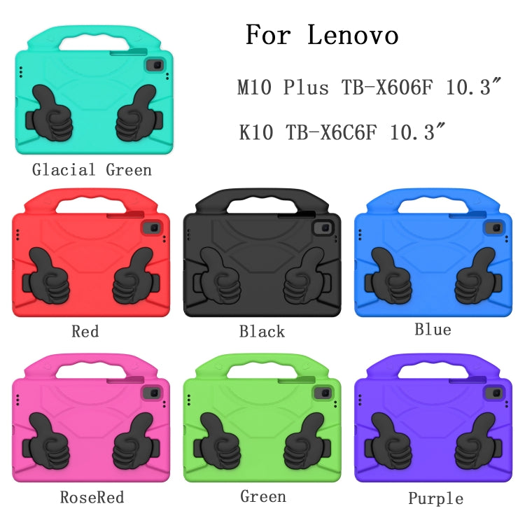 Thumb Bracket EVA Shockproof Tablet Case, For Lenovo K10 TB-X6C6F 10.3 inch
