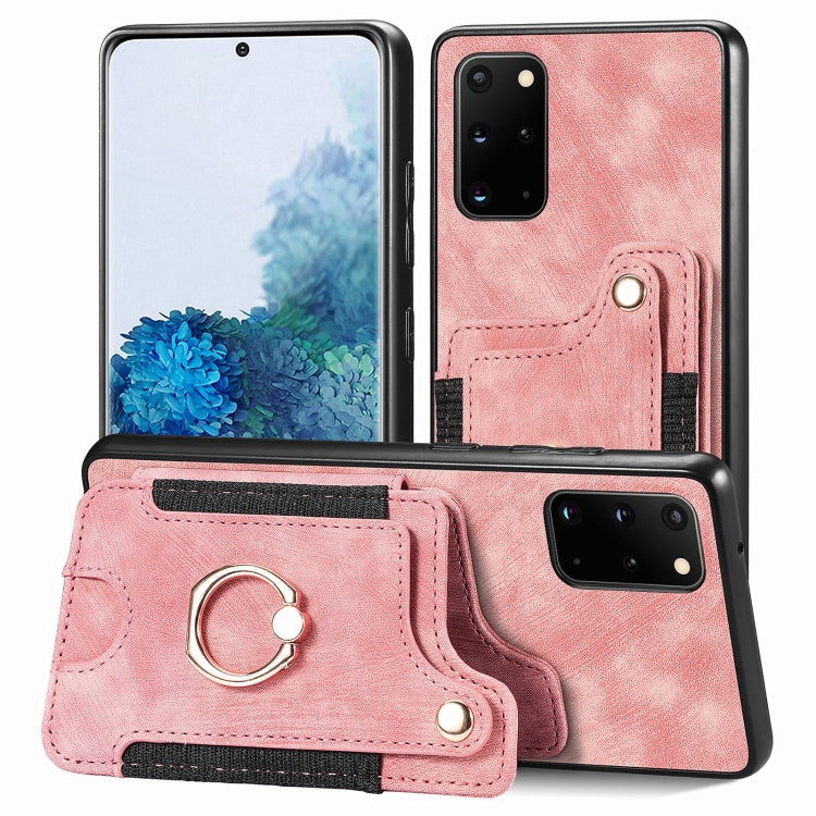 Retro Skin-feel Ring Multi-card Wallet Phone Case, For Samsung Galaxy S20+, For Samsung Galaxy S20 FE, For Samsung Galaxy A54 5G, For Samsung Galaxy A53 5G, For Samsung Galaxy A50, For Samsung Galaxy A42 5G, For Samsung Galaxy A34 5G