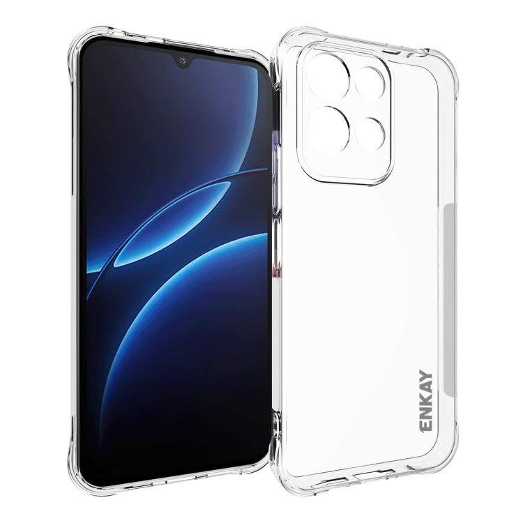 ENKAY Hat-Prince Transparent TPU Shockproof Phone Case, For Redmi 17 4G / 5G Global 170mm, For Redmi Note 15 4G / 5G Global 164mm, For Redmi 15C 5G / 4G EU 173mm, For Xiaomi Poco M7 Plus 5G / M7 4G 169mm, Redmi 15 5G Global / 15 4G SEA 169.5mm
