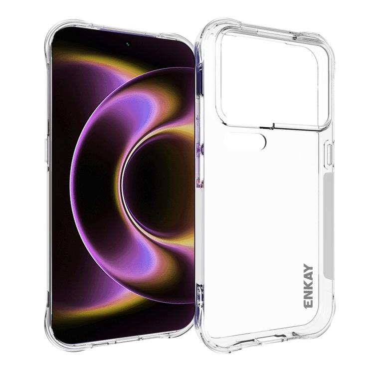 ENKAY Hat-Prince Transparent TPU Shockproof Phone Case, For Xiaomi 18 Pro Max 5G, For Xiaomi 18 Pro 5G, For Redmi Note 17 Pro 5G Global 163.5mm, For Xiaomi Poco M8 Power 5G, For Xiaomi Poco F9 Ultra 5G, For Xiaomi Poco F9 Pro 5G, For Xiaomi 17T Pro 5G