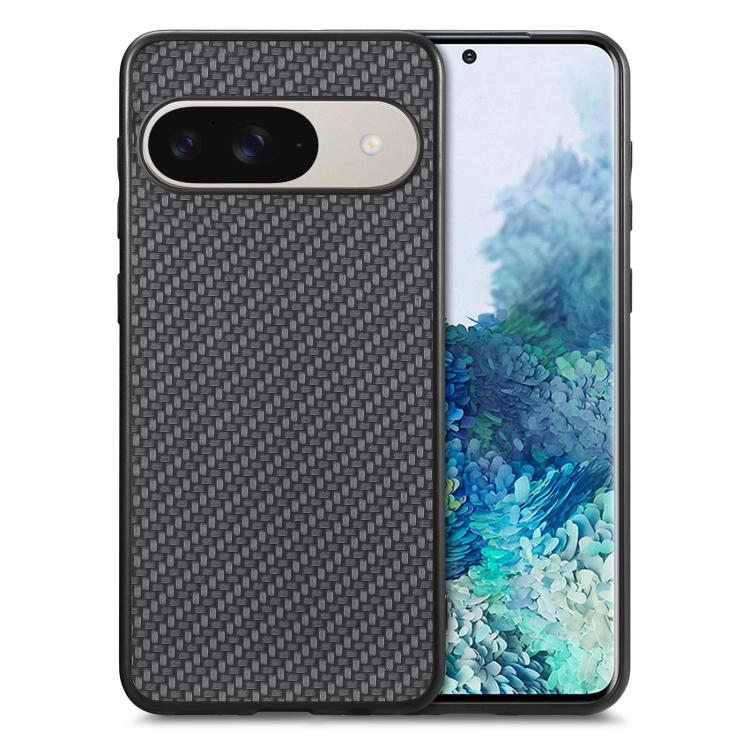 Carbon Fiber Texture Leather Back Cover Phone Case, For Google Pixel 11 Pro XL, For Google Pixel 11, For Google Pixel 11 Pro, For Google Pixel 10 Pro XL, For Google Pixel 9a, For Google Pixel 9 Pro XL, For Google Pixel 7a, For Google Pixel 6a
