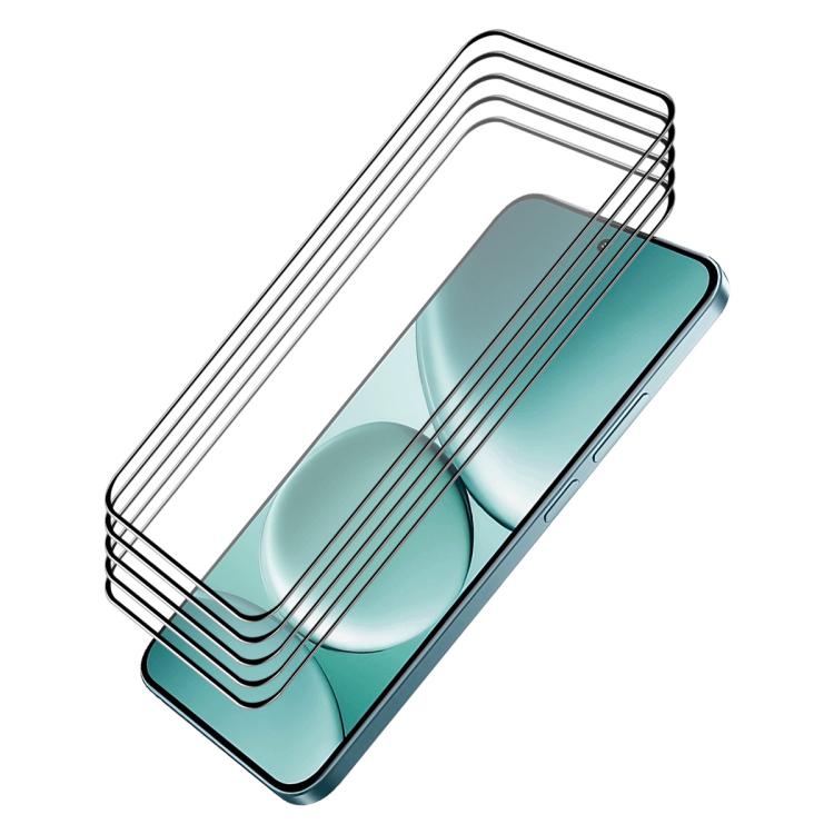 5pcs ENKAY Hat-Prince Full Glue High Aluminum-silicon Tempered Glass Film, For Redmi Note 15 Pro 5G Global 163.6mm, For Redmi 15C Global 171.5mm / Poco C85, For Redmi 15C 5G / 4G EU 173mm, For Redmi 13X, For Redmi Note 14S 4G, For Redmi Turbo 4