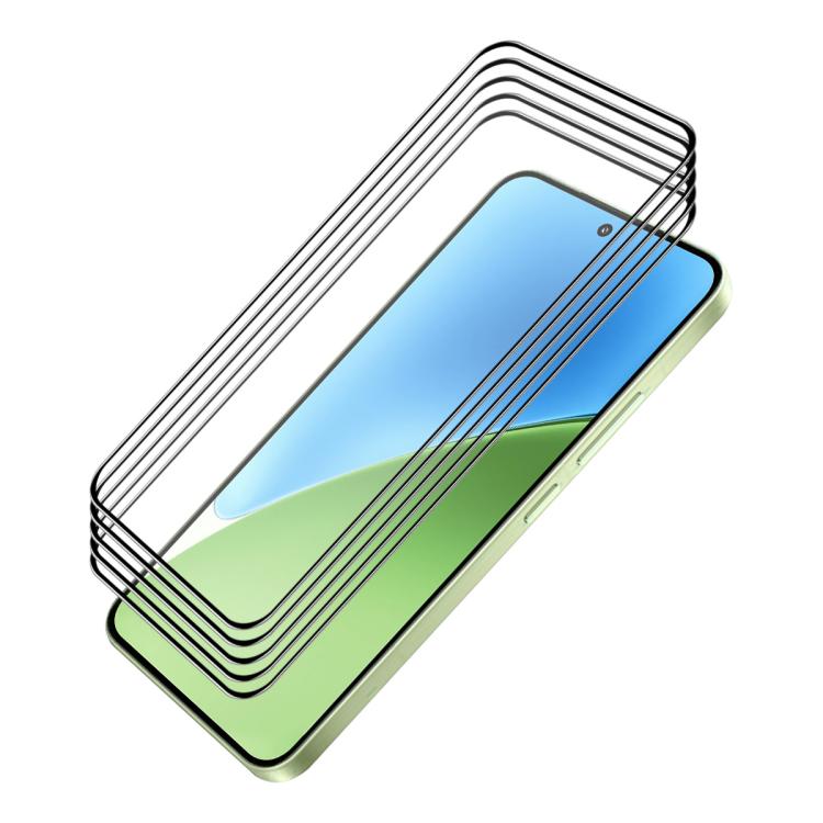5pcs ENKAY Hat-Prince Full Glue High Aluminum-silicon Tempered Glass Film, For Xiaomi Poco M8 Power 5G, For Redmi K100 Pro Max / Poco F9 Ultra 5G, For Xiaomi Poco F9 Pro 5G, For Redmi 17 4G / 5G Global 170mm, For Redmi Note 17 4G Global 171mm
