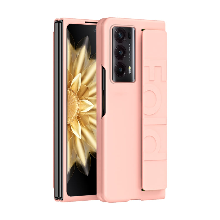 Skin Elastic Wrist Grip Back Cover Phone Case, For Honor Magic V2 RSR, For Honor Magic Vs2, For Honor Magic V2