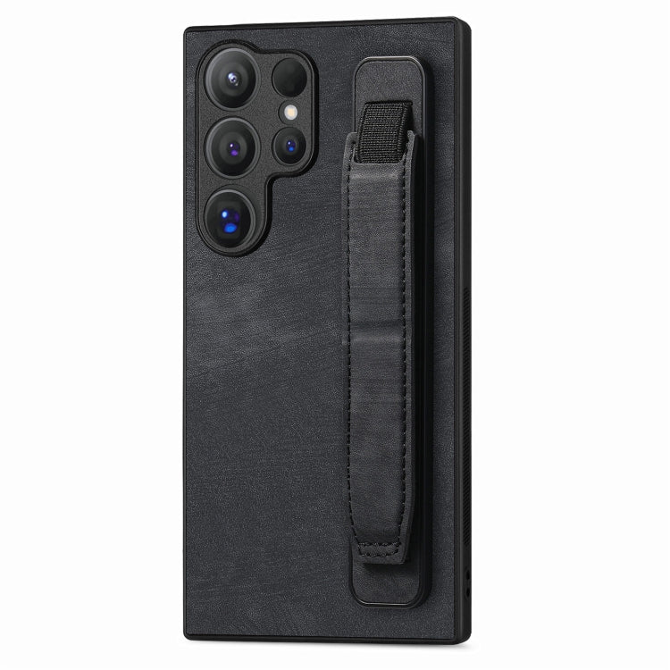 Retro Wristband Holder Leather Back Phone Case, For Samsung Galaxy S24 Ultra 5G, For Samsung Galaxy A54 5G, For Samsung Galaxy A04e, For Samsung Galaxy S23 Ultra 5G, For Samsung Galaxy S23 5G, For Samsung Galaxy A04s, For Samsung Galaxy A23
