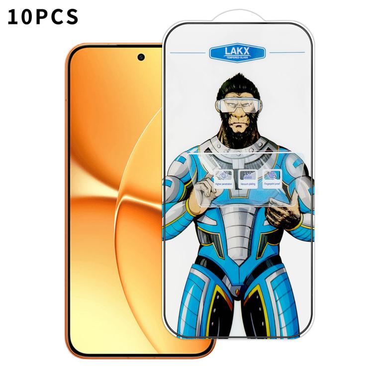 10pcs Blue Gorilla Anti-fingerprint Anti-static Silk Screen HD Electroplated Tempered Glass Film, For Redmi Turbo 5 Max / Poco X8 Pro Max, For Redmi Turbo 5 / Poco X8 Pro 5G, For Xiaomi 17 Ultra, For Redmi K90 Max / Poco F8 Pro Ultra