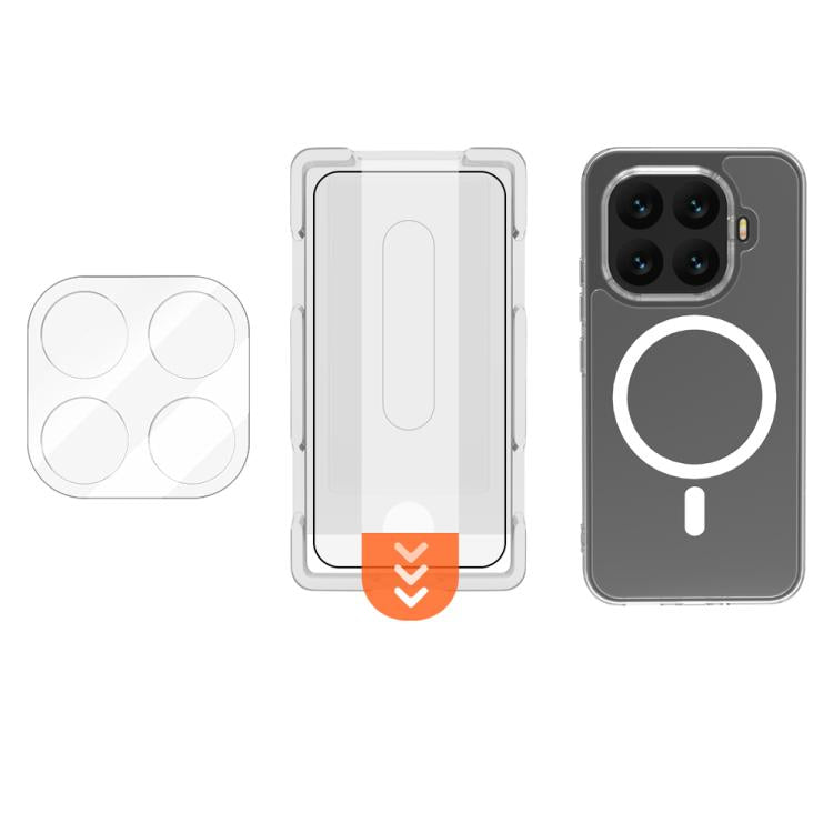 LeReach 3 in 1 Magnetic Phone Case with Lens Film & Screen HD Tempered Film, For Xiaomi 17T Pro 5G, For Xiaomi 17T 5G
