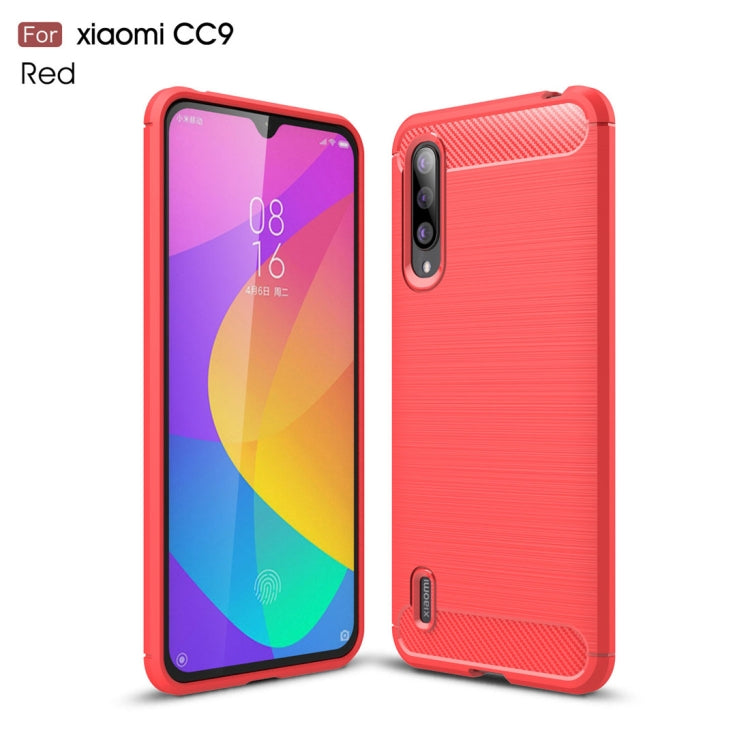 Brushed Texture Carbon Fiber TPU Case for Xiaomi Mi CC9
