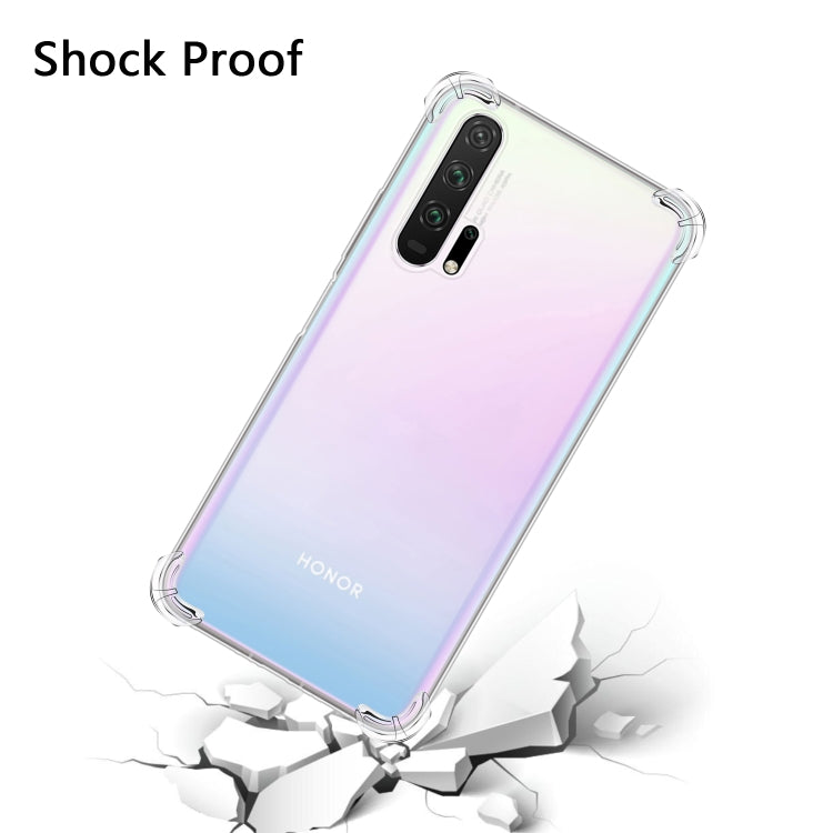 For Huawei Honor 20 Pro Four-Corner Anti-Drop Ultra-Thin Transparent TPU Phone Case, For Huawei Honor 20 Pro