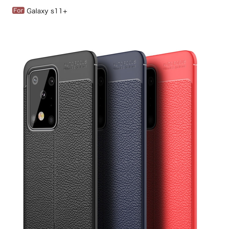 For Galaxy S11 Plus Litchi Texture TPU Shockproof Case, For Galaxy S20 Ultra