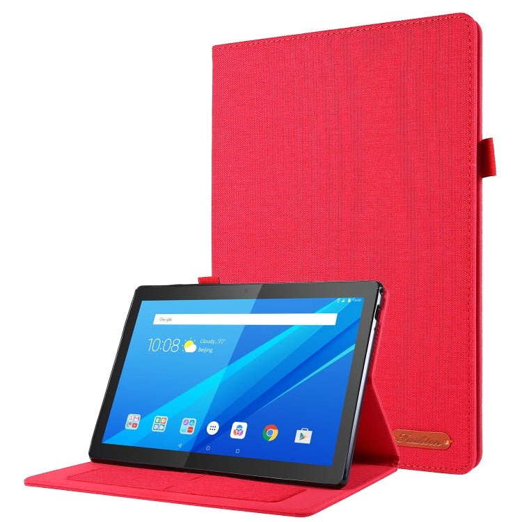 Cloth Style TPU Flat Protective Shell, For Huawei M6 8.4, For Huawei M5 8.0, For Lenovo Tab E10 10.1, For Lenovo Tab M10 10.1, For Lenovo Tab P10 10.1