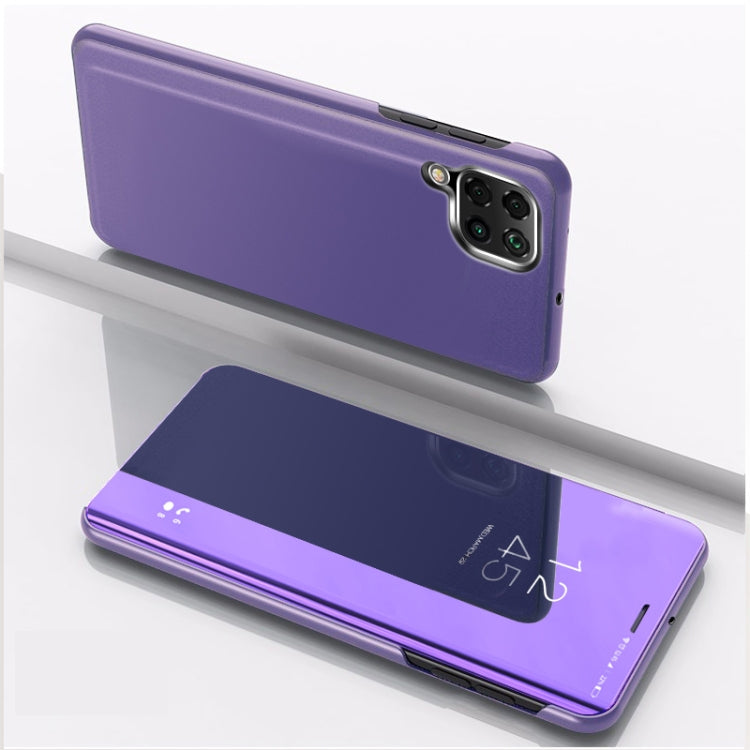 For Huawei P40 Lite/Nova 7i Plated Mirror Horizontal Flip Leather Case with Holder, For Huawei P40 Lite