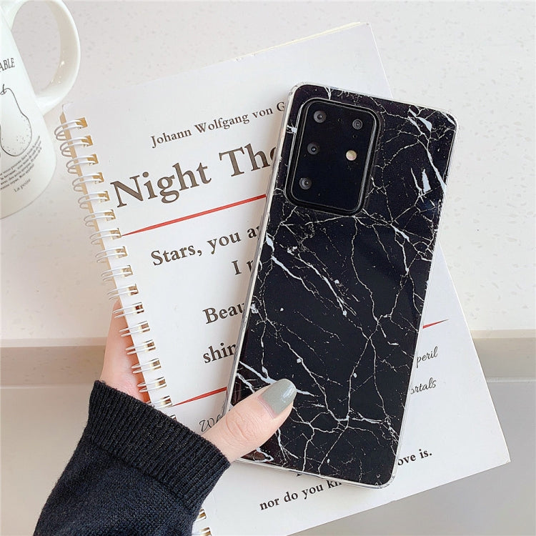 For Huawei P40 TPU Smooth Marbled IMD Mobile Phone Case, White F6, Blue F7, Rainbor F16, Gold F23, Black F30