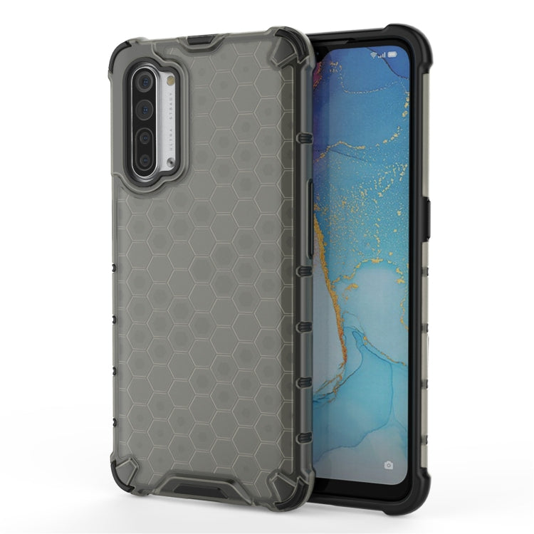 For OPPO Reno3 Shockproof Honeycomb PC + TPU Case, For OPPO Reno3 5G