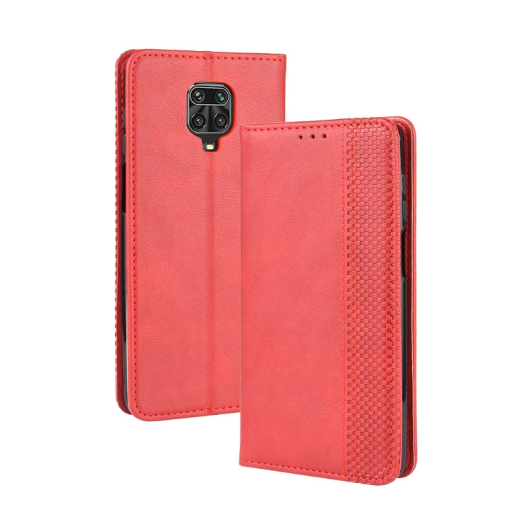 For Xiaomi Redmi Note 9 Pro / Note 9s / Note 9 Pro Max Magnetic Buckle Retro Crazy Horse Texture Horizontal Flip Leather Case with Holder & Card Slots & Photo Frame, For Xiaomi Redmi Note 9 Pro