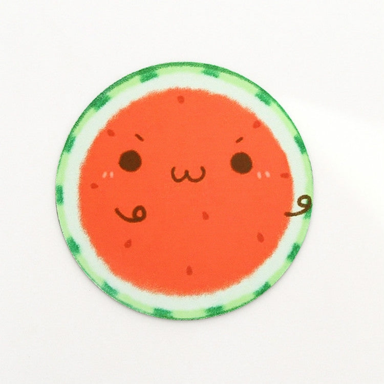 2 PCS 22cm Cute Fruit Series Round Mouse Pad Desk Pad Office Supplies