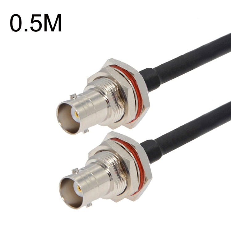 BNC Female To BNC Female RG58 Coaxial Adapter Cable, BNC Female To BNC Female With Waterproof Circle 0.5m, BNC Female To BNC Female With Waterproof Circle 1m, BNC Female To BNC Female With Waterproof Circle 1.5m