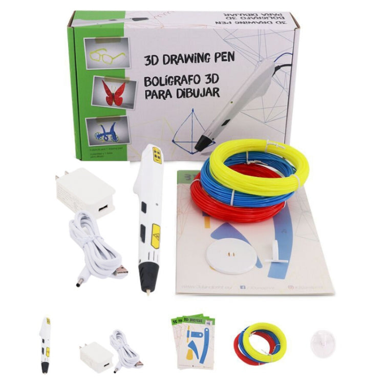 3D Printing Pen Children Toy Art Doodle Pen, USB, USB+EU Plug, USB+AU Plug, USB+US Plug, USB+UK Plug