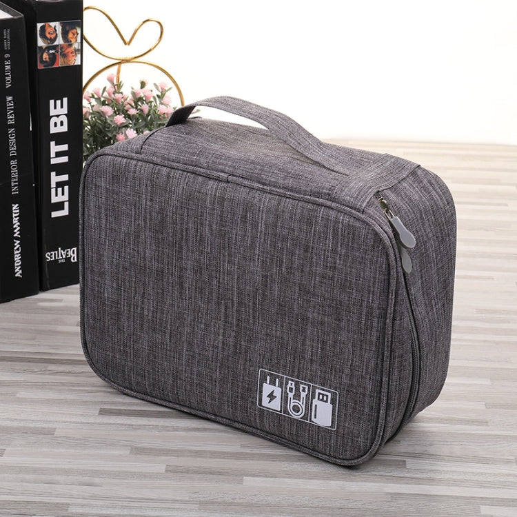 Multifunctional Cationic Digital U Disk Data Cable Storage Bag, a15 Navy, a15 Blue, a15 Purple, a15 Grey, a15 Wine Red