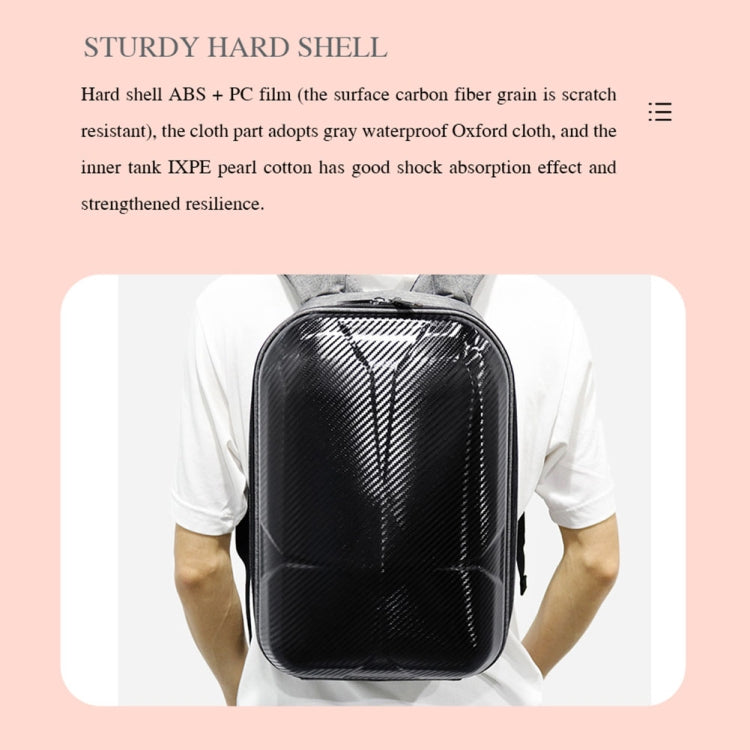 Hard Shell PC Carbon Fiber Backpack for DJI Mini 3 Pro Drone, For DJI Mini 3 Pro