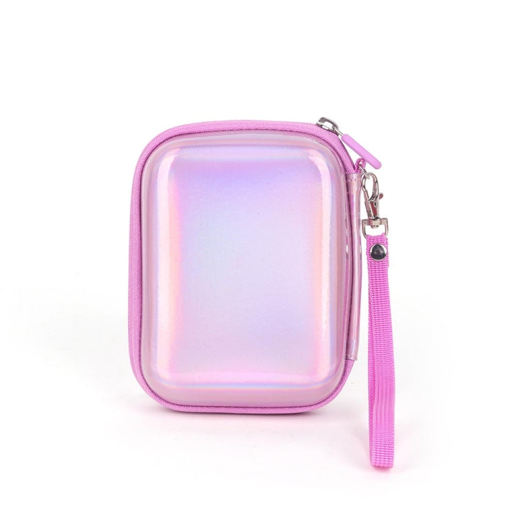 For FUJIFILM Instax Mini EVO Link LiPlay PU Leather Camera Bag With Wrist Strap, Phantom Silver, Black, Pink, Phantom Purple