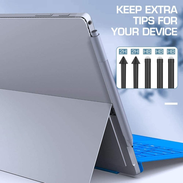 For Microsoft Surface Pro 4/5/6/7/Book /Pro X 2pcs 2H+3pcs HB Pen Nib Refill, 2pcs 2H+3pcs HB
