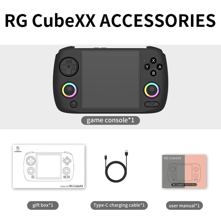 ANBERNIC RG CubeXX 3.95-Inch IPS Screen Handheld Game Console Supports WiFi Bluetooth, Linux 64-Bit, 32G+64G, 32G+128G, 32G+256G