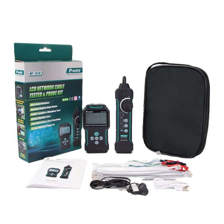 ProsKit MT-7076 LCD Anti-Interference Network Testing Cable Tracer, MT-7076
