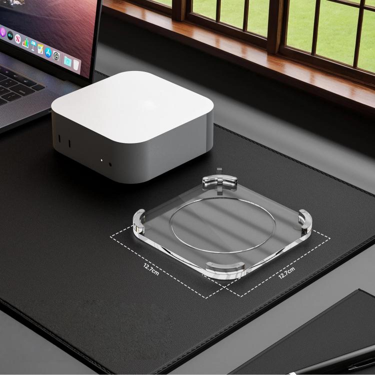 For Mac Mini M4/M4 Pro Acrylic Anti-Slip Desktop Stand Holder Secure Base, For Mac Mini M4/M4 Pro