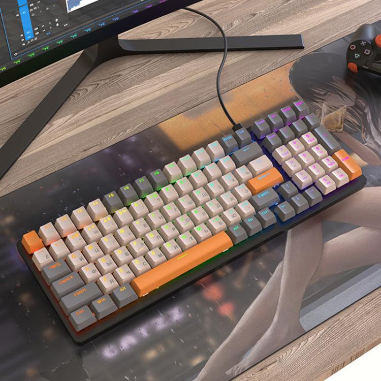 FREE WOLF K3 Russian Mechanical Keyboard 1.5m Wired Gaming Keyboard, Micro-Light Hot-Swap Red Switch, Aqua Green Hot-Swap Blue Switch, Welding Switch Aqua Green Red Switch, Welding Switch Bee Red Switch, Welding Switch Micro-Light Red Switch