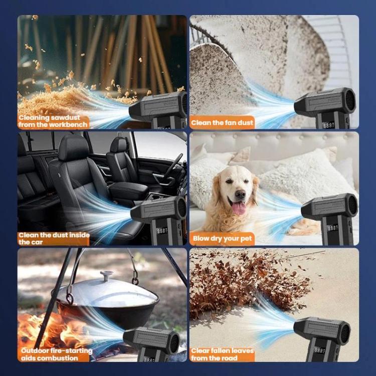 110000RPM High-Power Cleaning Blower Outdoor Brushless Motor Digital Display Powerful Fan, W20K