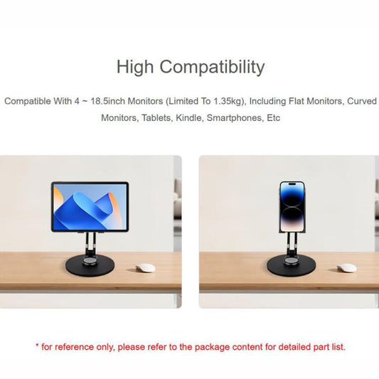 WAVESHARE Portable Monitor Adjustable Stand, Compatible with 4-18.5 inch Monitors, 4-18.5 inch Monitors