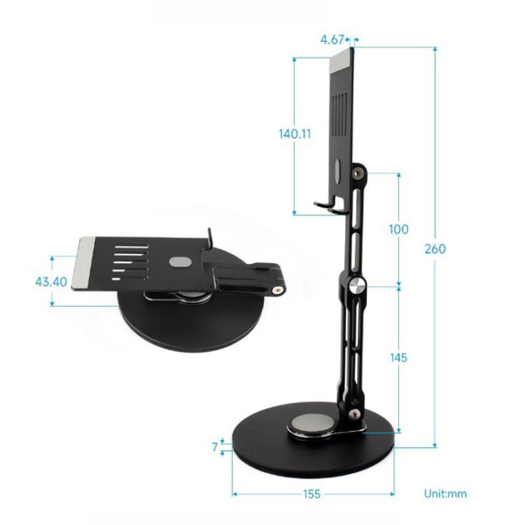 WAVESHARE Portable Monitor Adjustable Stand, Compatible with 4-18.5 inch Monitors, 4-18.5 inch Monitors